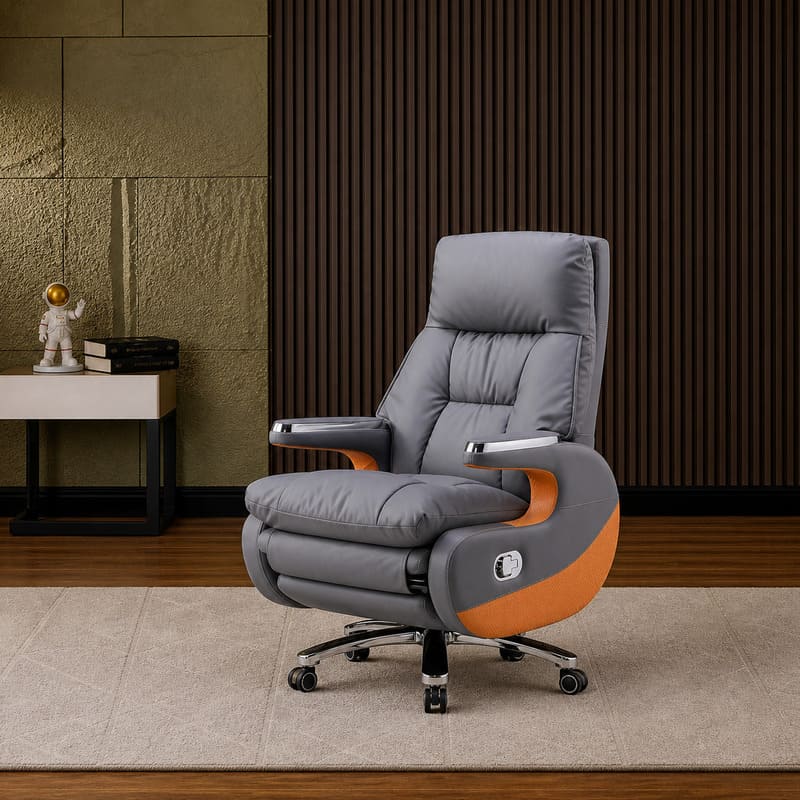 Luxury executive reclining office seat